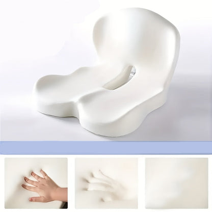 Memory Foam Backrest Cushion – Pressure-Relief Gel Pad for Long Sitting Hours, Ideal for Office, Car, and Wheelchair Use