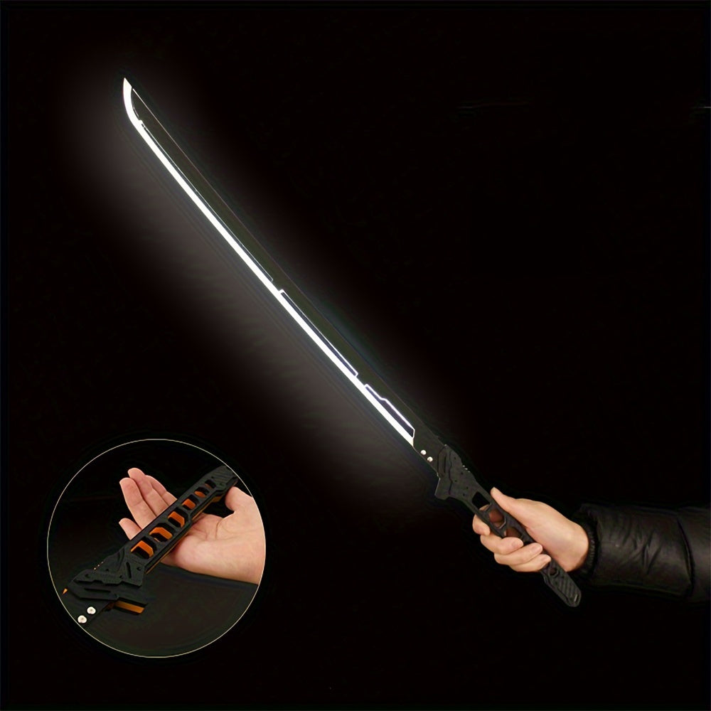 Cyberpunk LED Katana – Light-Up Samurai Sword Replica for Futuristic Cosplay, Combat Roleplay, and Sci-Fi Costume Accessory Displays