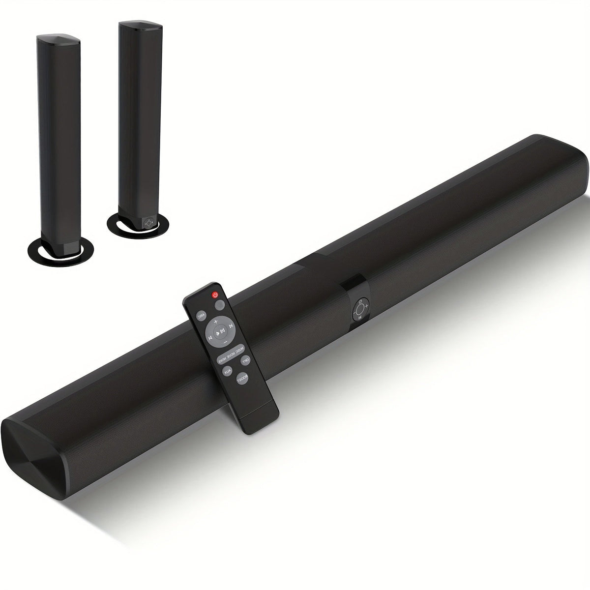 Channel TV Sound Bar – 50W 2.0 Wireless Home Audio System with ARC/Optical/AUX Connections, Premium Surround Sound for Smart TV Entertainment