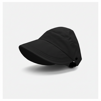 Breathable Polyester Sun Visor Hat – Quick-Dry Adjustable Cap with Wide Brim, Lightweight & Foldable for Hiking & Riding