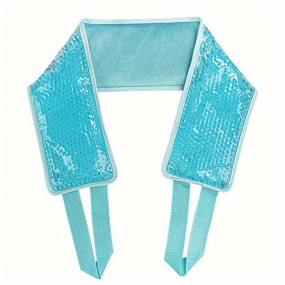 Reusable Gel Bead Hot & Cold Therapy Pack – Neck and Shoulder Ice Wrap for Pain Relief, Flexible Fit, and Dual Temperature Treatment