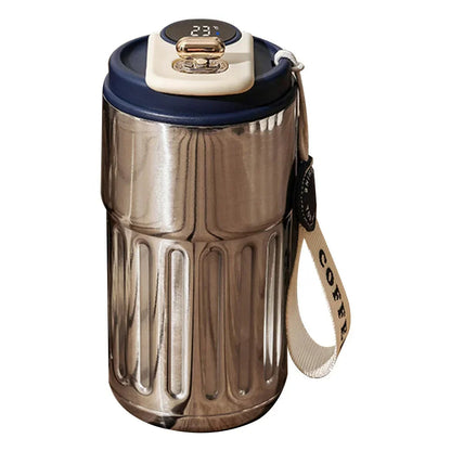 Smart LED Thermos Bottle – Stainless Steel Vacuum Flask w/ Temperature Display