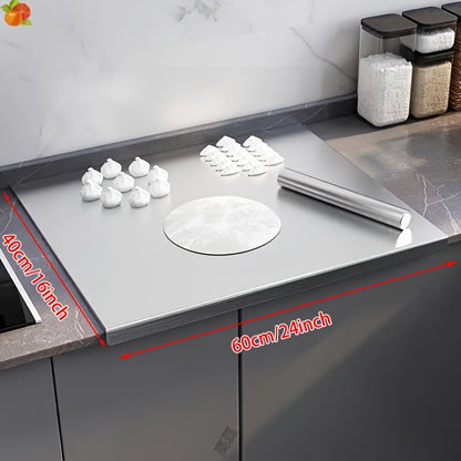 Stainless Steel Cutting Board – Extra-Large Food-Safe Metal Chopping Surface for Baking, Dough Kneading & Professional Kitchens