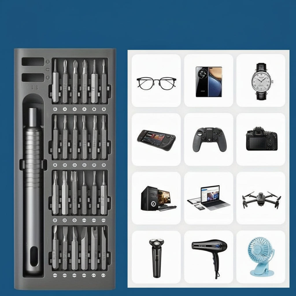 Precision Repair Toolkit – 24-in-1 Professional Screwdriver Set for Smartphones, Tablets & Electronics Maintenance