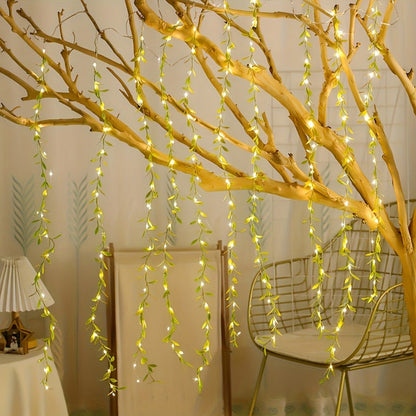 Willow Tree LED Light – USB Powered Fairy String Lamp with 984ft Wire, 8 Lighting Modes for Christmas and Home Decor