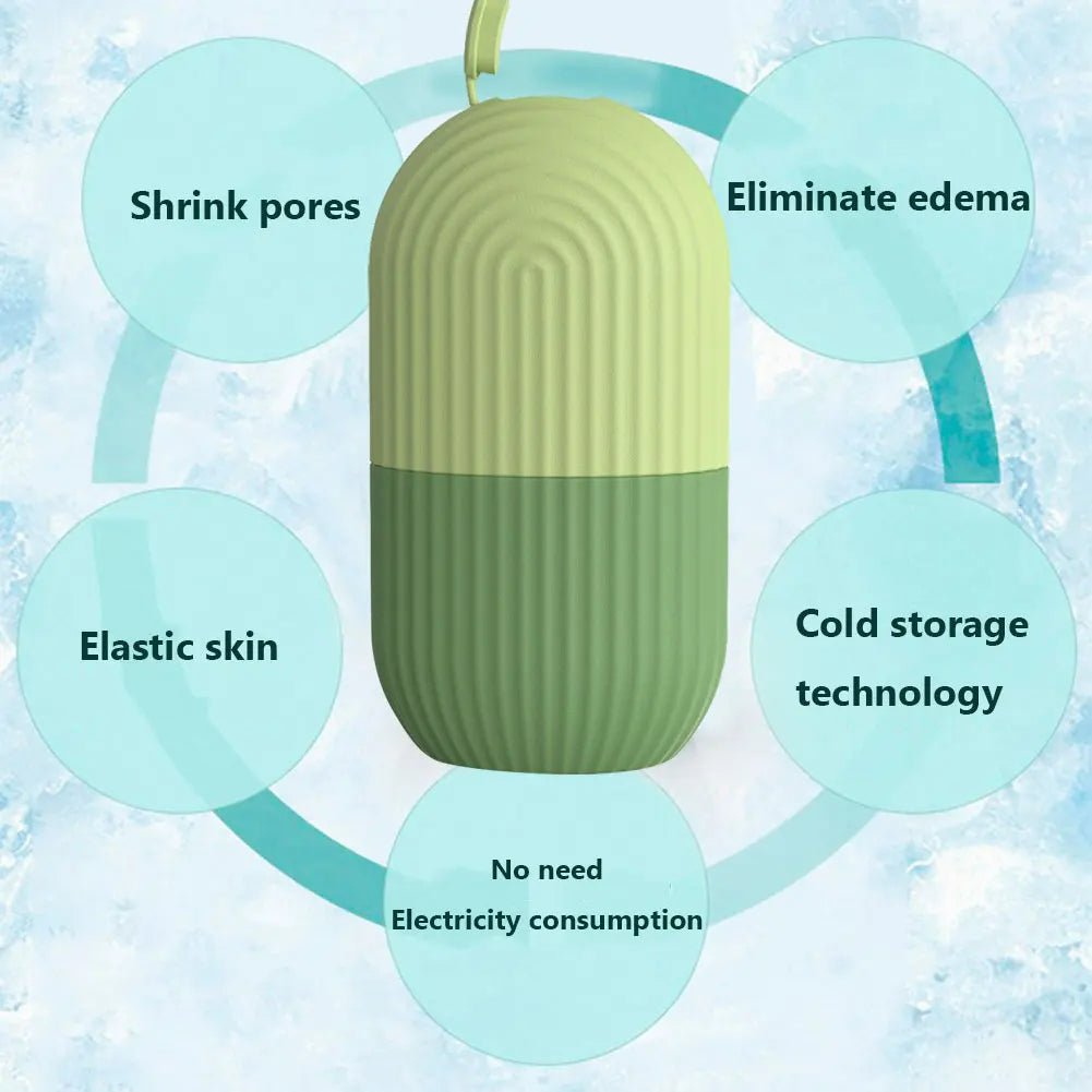 Face Lifting Ice Roller Ball Massager - Reusable Facial Roller Silicone Freezer Ice Roller Mold