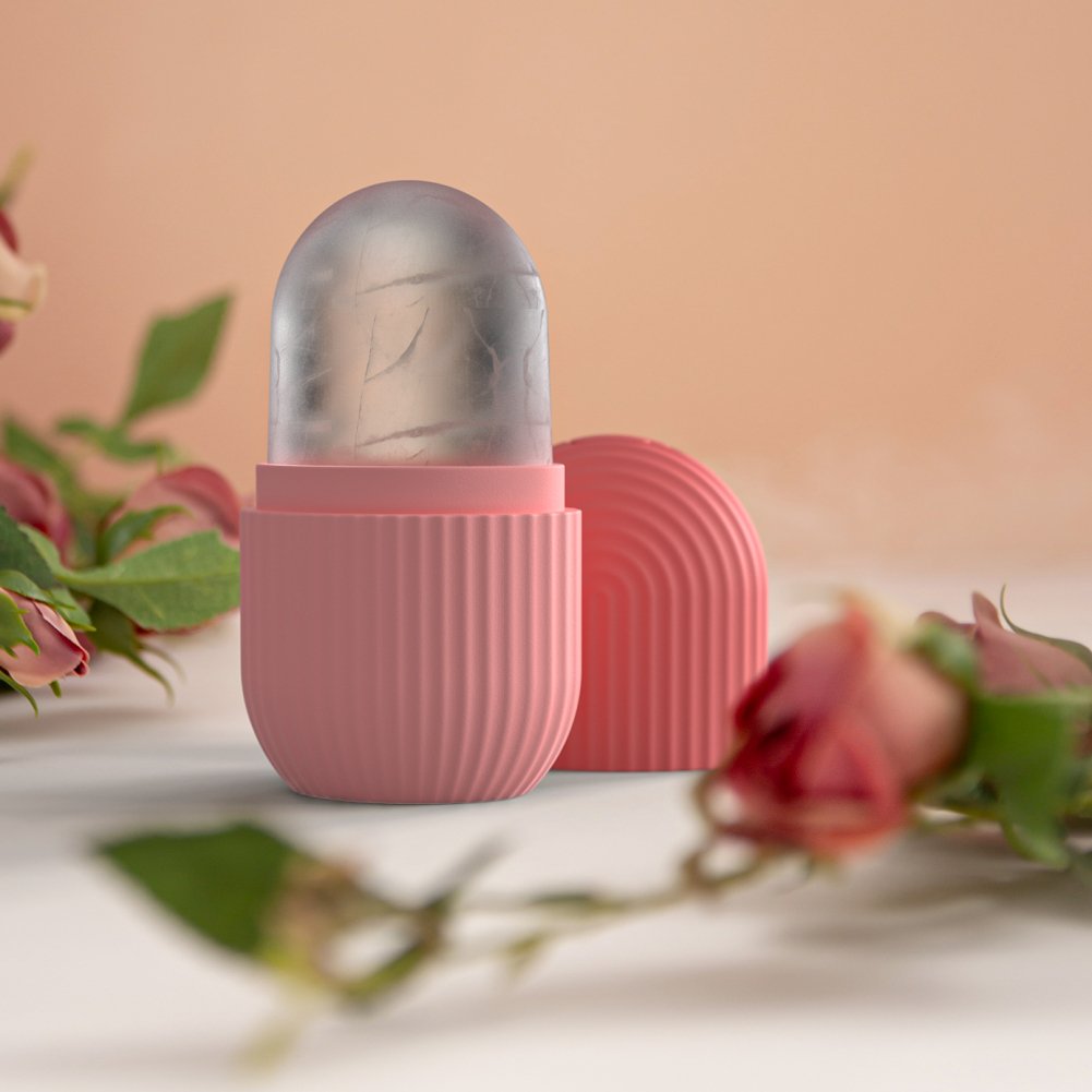 Face Lifting Ice Roller Ball Massager - Reusable Facial Roller Silicone Freezer Ice Roller Mold