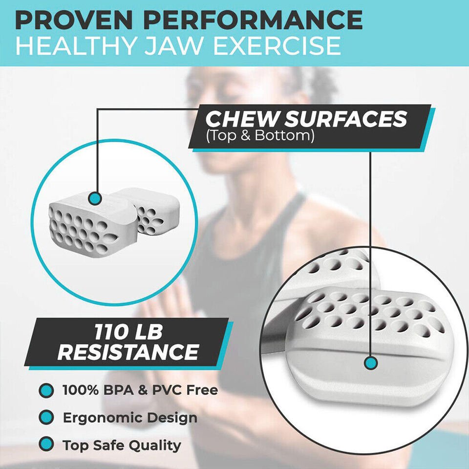 Facial Jaw Exerciser - Jawline Fitness Ball for Exercises Facial Muscles Neck