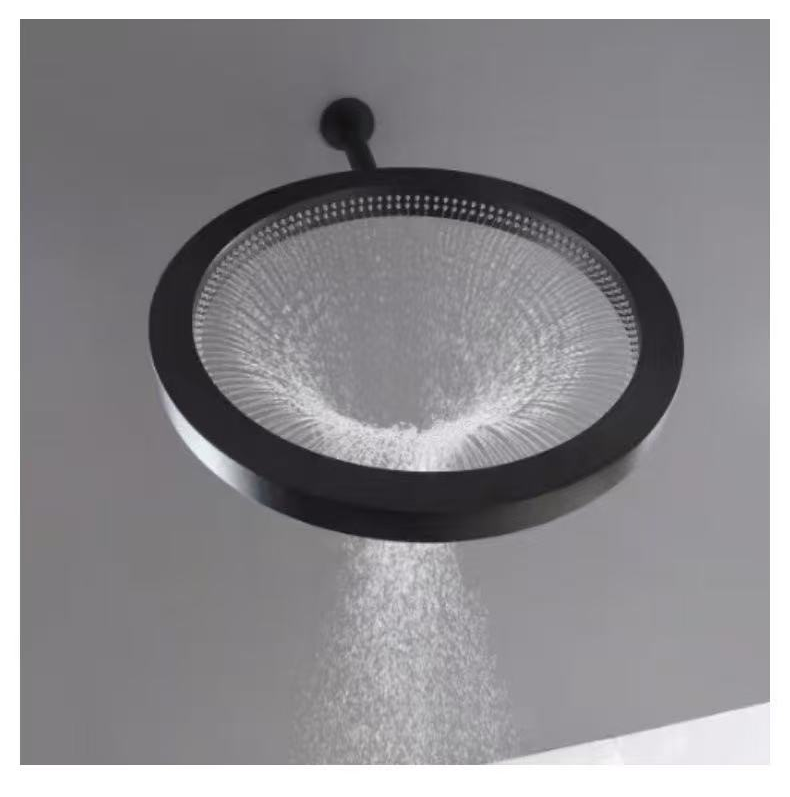 Large Flow Rainfall Shower Panel – 14-Inch Stainless Steel Top Spray Rain Shower System with Brass Components