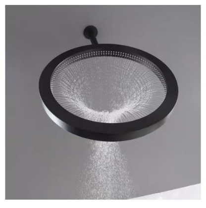 Large Flow Rainfall Shower Panel – 14-Inch Stainless Steel Top Spray Rain Shower System with Brass Components