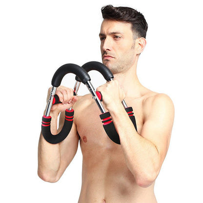 Chest Expander, Arm Exerciser Adjustable Set - U-Shaped Arm Exercise Equipment for Home Fitness and Chest Muscle Workouts
