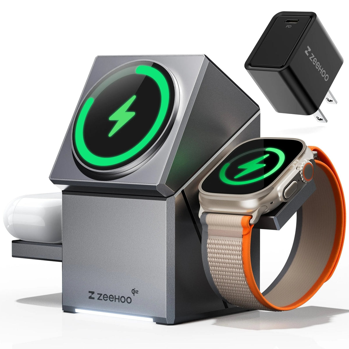 Fast Charging Wireless Magnetic Stand Charger – 3-in-1 15W Charger Effortless Charging for iPhone, Apple Watch & AirPods Sleek, Smart & Designed for Ultimate Convenience