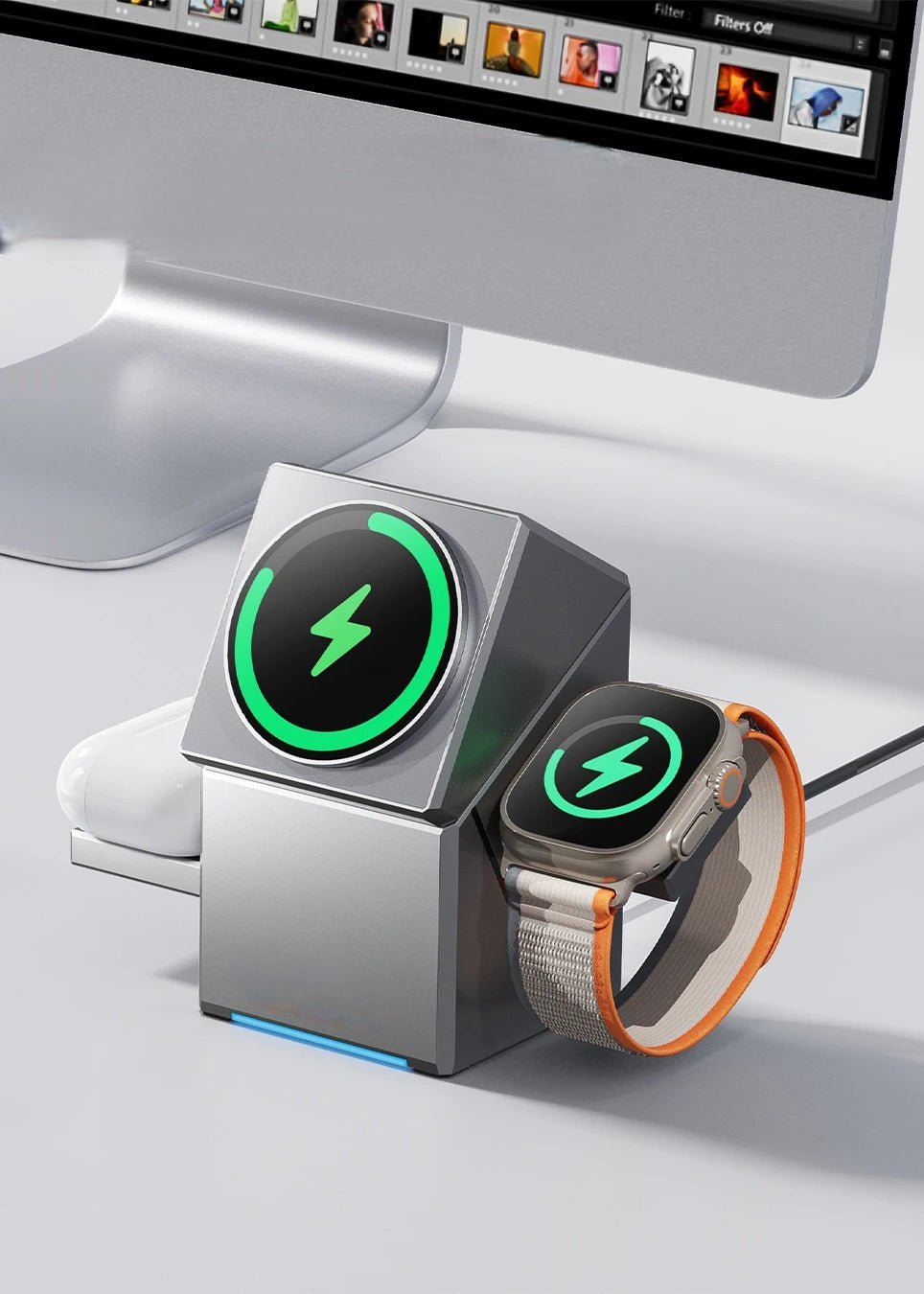 Fast Charging Wireless Magnetic Stand Charger – 3-in-1 15W Charger Effortless Charging for iPhone, Apple Watch & AirPods Sleek, Smart & Designed for Ultimate Convenience
