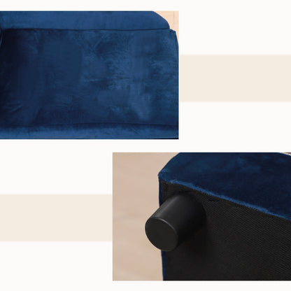 PawHut Luxury Fancy Small Dog Sofa Bed – Soft 2” Foam Pet Couch with Hidden Storage, Modern Furniture for Puppies & Toy Breeds