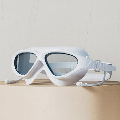 Anti-Fog Waterproof Swimming Goggles – Large Frame Swim Gear for Men & Women, Comfortable Fit & Clear Vision