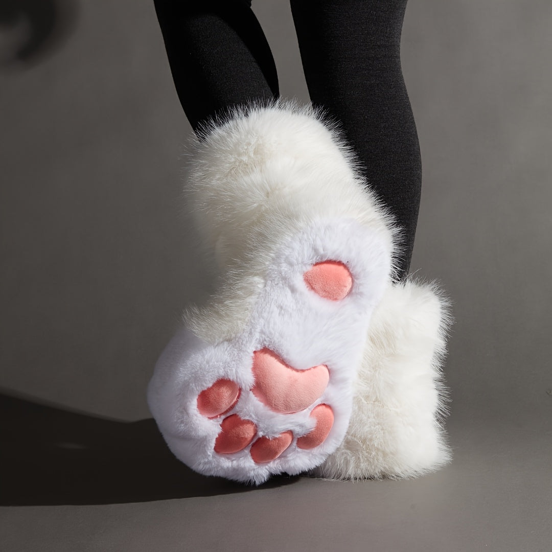Cozy Claw Plush Slippers – Soft, Warm, and Adorably Fun Footwear for Indoor Comfort and Playful Lounging at Home