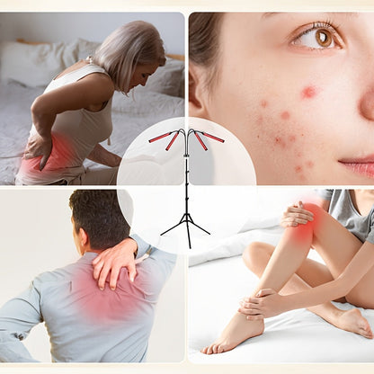 LED Red Light Therapy Lamp – 30W 660nm & 850nm Infrared Device with Stand for Muscle Pain, Joint Relief & Skin Care