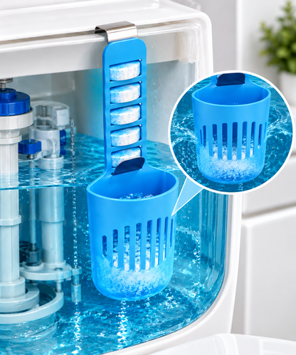 Reusable Toilet Tank Tablet Holder – Toilet Cleaner Tablet Dispenser for Easy Bathroom Tank Cleaning, Freshness and Maintenance