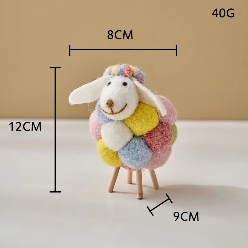 Felt Sheep Doll – Miniature Wool Lamb, Perfect Children's Room Decor & Cute Gift for Little Ones
