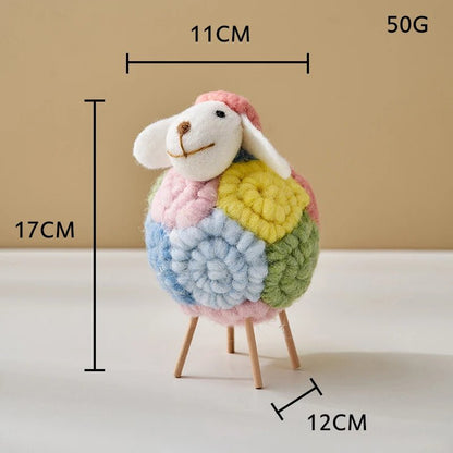 Felt Sheep Doll – Miniature Wool Lamb, Perfect Children's Room Decor & Cute Gift for Little Ones