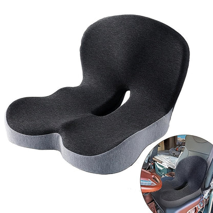 Memory Foam Backrest Cushion – Pressure-Relief Gel Pad for Long Sitting Hours, Ideal for Office, Car, and Wheelchair Use