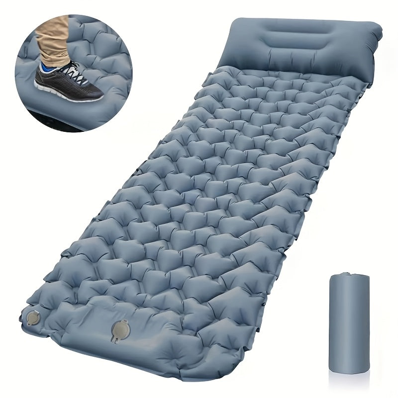 Ultralight Inflatable Air Cushion Mattress – Foldable Camping Bed with Pillow, Durable Comfort for Hiking, Trekking, or Travel