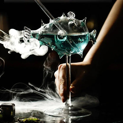 Fish and Animal Shaped Cocktail Glass – Porcupine, Jellyfish, Swan and Bird Goblet for Bold Drinks, Perfect for Bars, Nightclubs, Weddings & Party Toasts