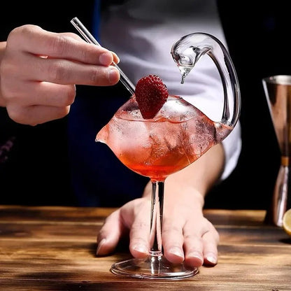 Fish and Animal Shaped Cocktail Glass – Porcupine, Jellyfish, Swan and Bird Goblet for Bold Drinks, Perfect for Bars, Nightclubs, Weddings & Party Toasts