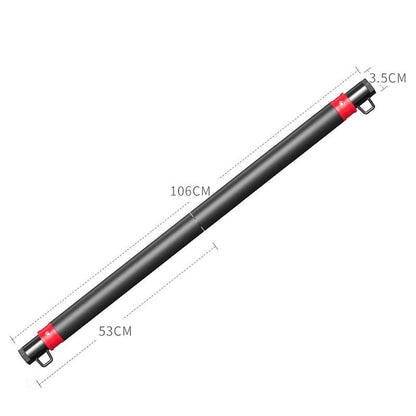 Stackable Resistance Band Bar Set - 5 Clip-On Bands, Two-Piece Bar, Handles, Ankle Straps & Door Anchor