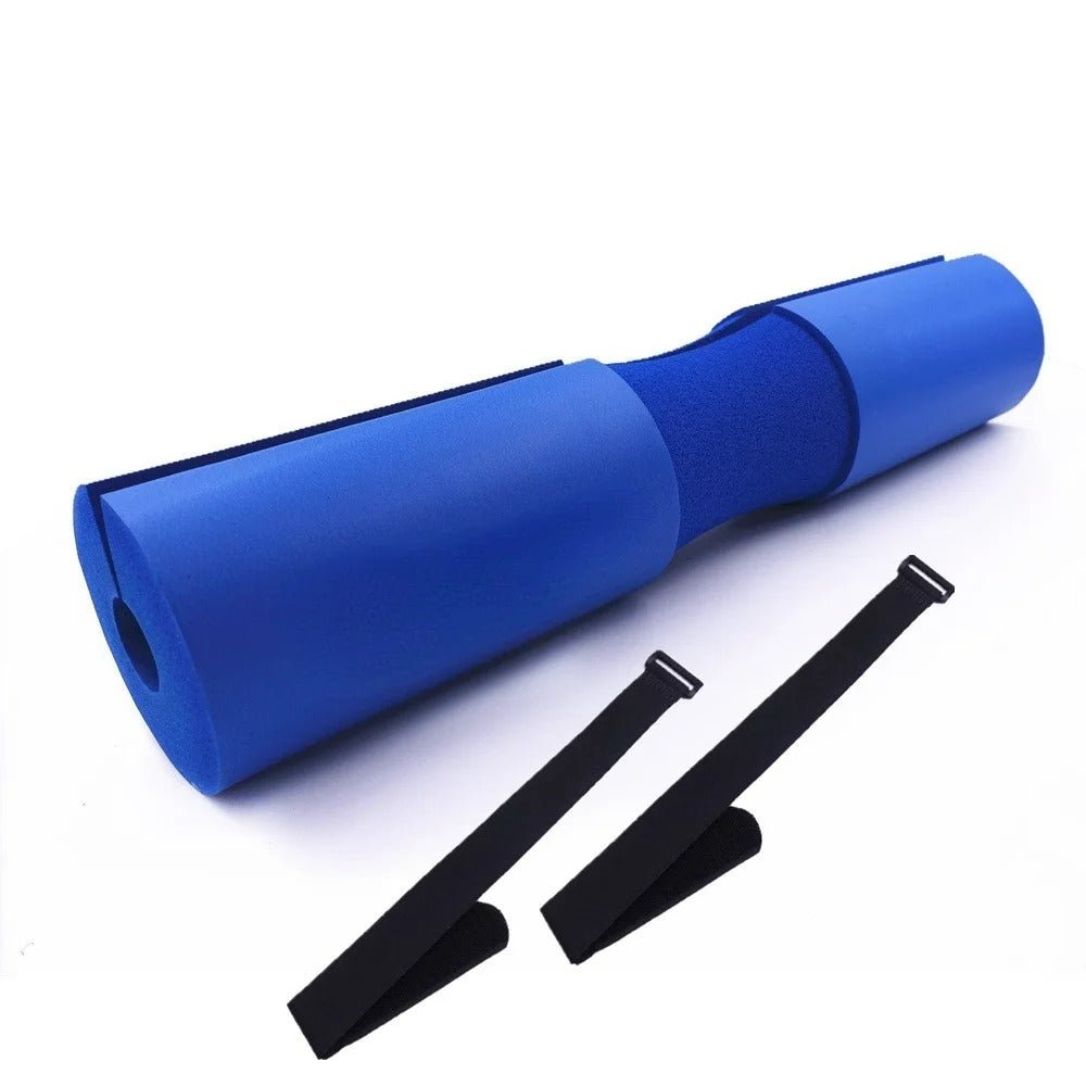 Barbell Pad for Squats and Hip Thrusts - Foam Neck and Shoulder Sleeve with Two Straps