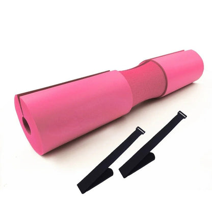 Barbell Pad for Squats and Hip Thrusts - Foam Neck and Shoulder Sleeve with Two Straps