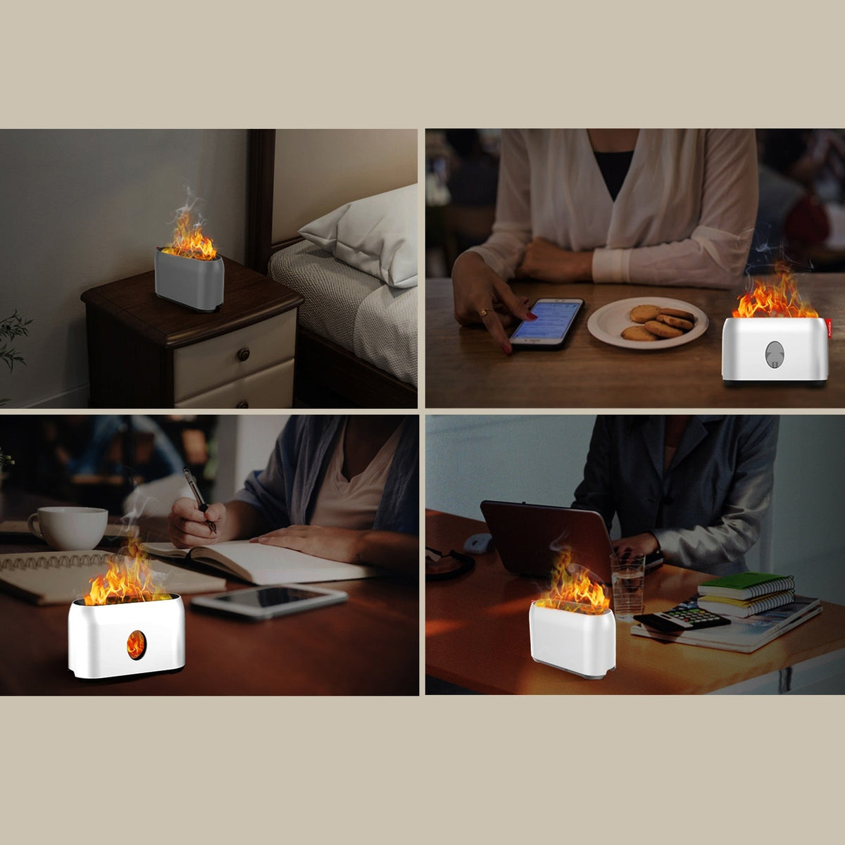 Flame Warm Mist Diffuser Air Humidifier