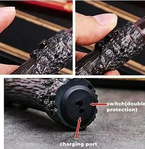 Fire Wand That Shoots Fire - Cosplay Electronic Fire Flasher, Magic Wands Tricks, Flame Lighter Device, Magicians Props