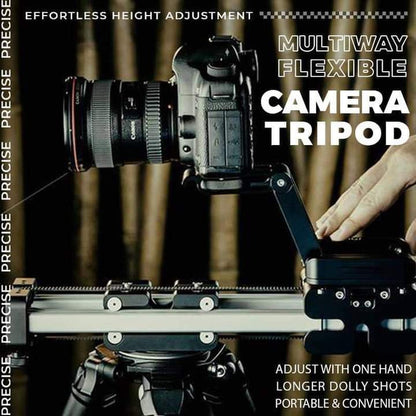 Flexible Camera Tripod - Compact Folding  Bracket Mount Fits Most DSLR Camera