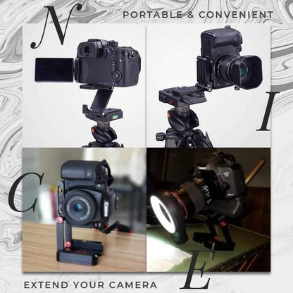 Flexible Camera Tripod - Compact Folding  Bracket Mount Fits Most DSLR Camera