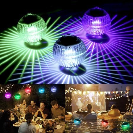 Floating Swimming Pool Disco Light - Solar Powered Water Drift LED Light