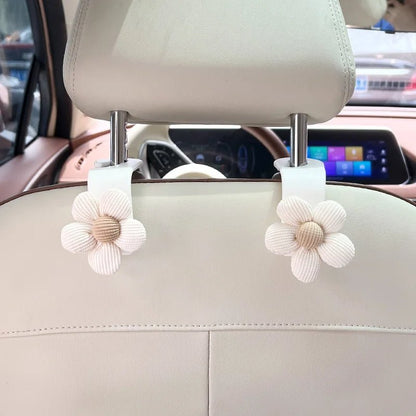Floral Car Seat Hooks – Chic & Stylish Backseat Accessories for Hanging Bags, Clothes & More