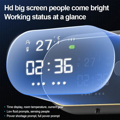 Sensing Foaming Soap Dispenser - Time Temperature Display Contactless Waterproof Automatic Soap Dispenser