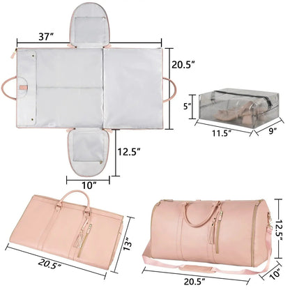 Foldable Clothing Carry-on Garment Bag - Duffle Bag Women's Business Foldable Travel Bag