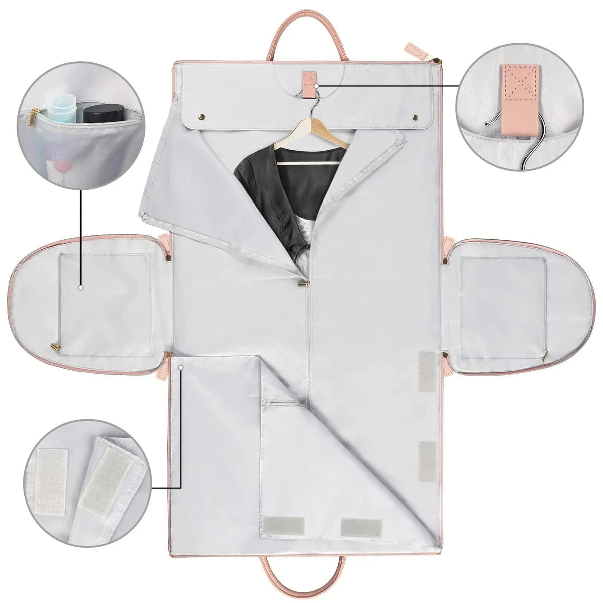 Foldable Clothing Carry-on Garment Bag - Duffle Bag Women's Business Foldable Travel Bag