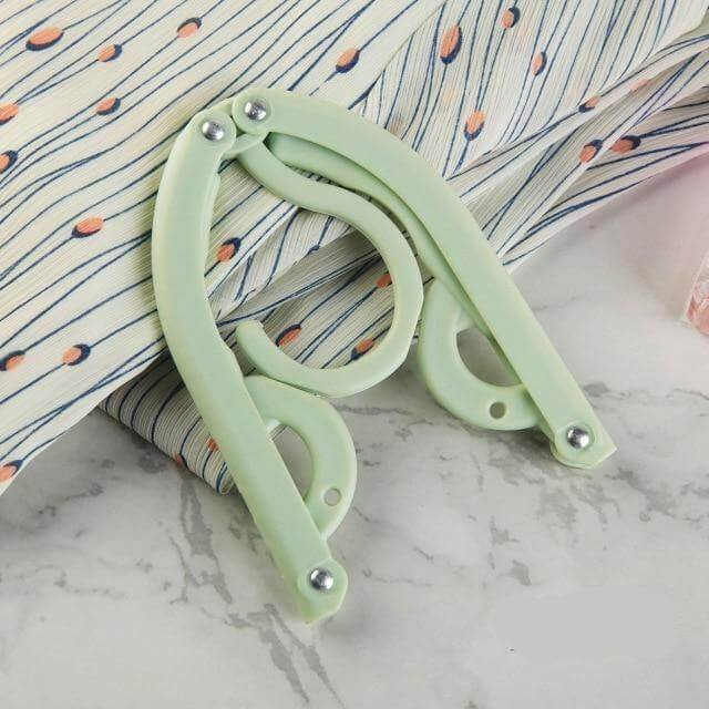 Foldable Clothes Hanger - Portable Clothes Hanger Space Saving Travel Camping Foldable Hangers