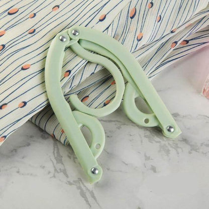 Foldable Clothes Hanger - Portable Clothes Hanger Space Saving Travel Camping Foldable Hangers