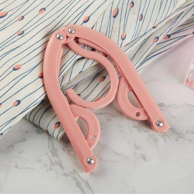 Foldable Clothes Hanger - Portable Clothes Hanger Space Saving Travel Camping Foldable Hangers