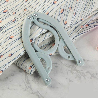 Foldable Clothes Hanger - Portable Clothes Hanger Space Saving Travel Camping Foldable Hangers