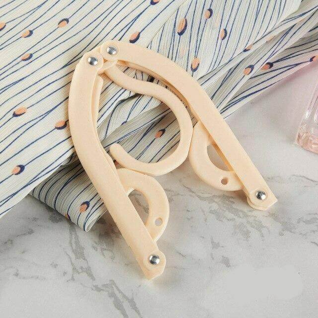 Foldable Clothes Hanger - Portable Clothes Hanger Space Saving Travel Camping Foldable Hangers