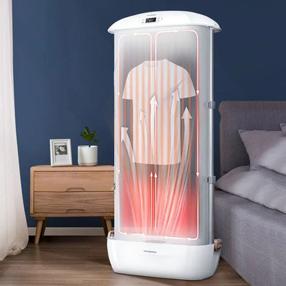 Foldable Electric Clothes Dryer - Ventless Warm-Air Drying Cabinet for Apartments