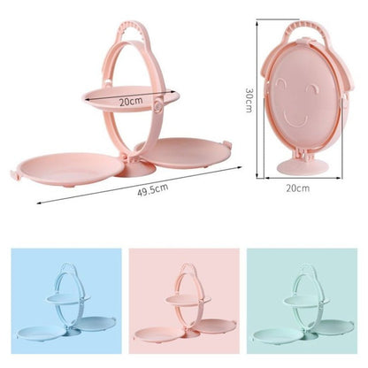 Foldable Fruit Plate - Creative Fruit Tray Dessert Display Rack Folding