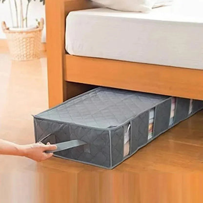Foldable Underbed Storage Bag – Large Capacity Organizer with Adjustable Compartments
