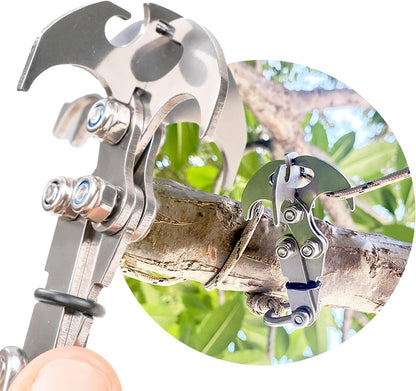Folding Grappling Hook - Multi-Functional Tool for Rock Climbing, Survival, and Emergency Situations