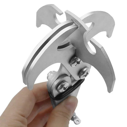 Folding Grappling Hook - Multi-Functional Tool for Rock Climbing, Survival, and Emergency Situations